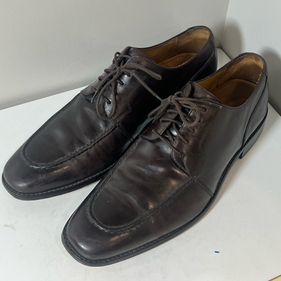 Cole Haan 11.5 Brown Derby Classic Dress Shoes Full Grain Leather Business - Picture 3 of 14